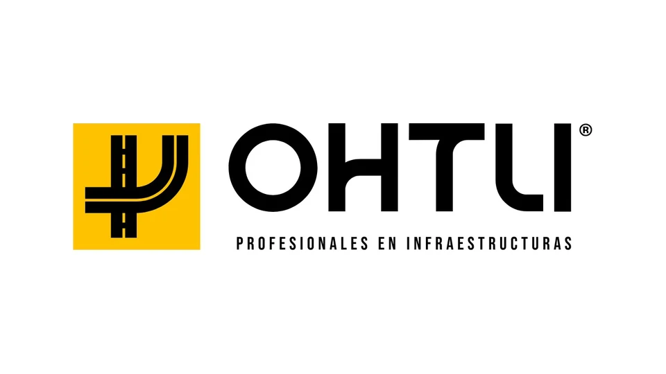 Logotipo nuevo de OHTLI: entronque vial negro sobre un cuadro amarillo junto al nombre